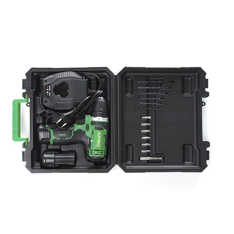 Шуруповёрты аккумуляторные APRO Шуруповерт аккумулятор. 12V 12D (АКБ 2*1,5Ah и ЗУ, кейс) 895003