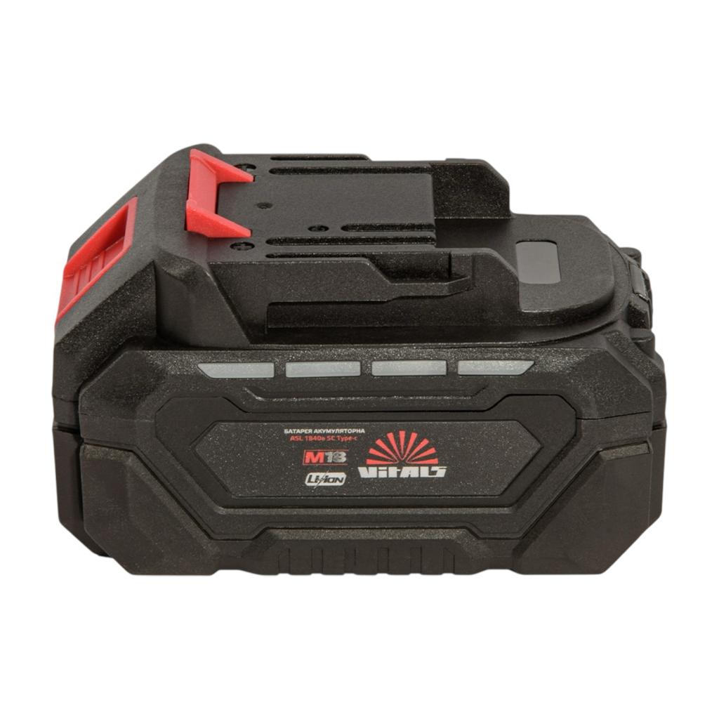 Аккум. батареи и ЗУ VITALS M18 ASL 1840a 5С Type-c Акумуляторна батарея 18V 4Аh