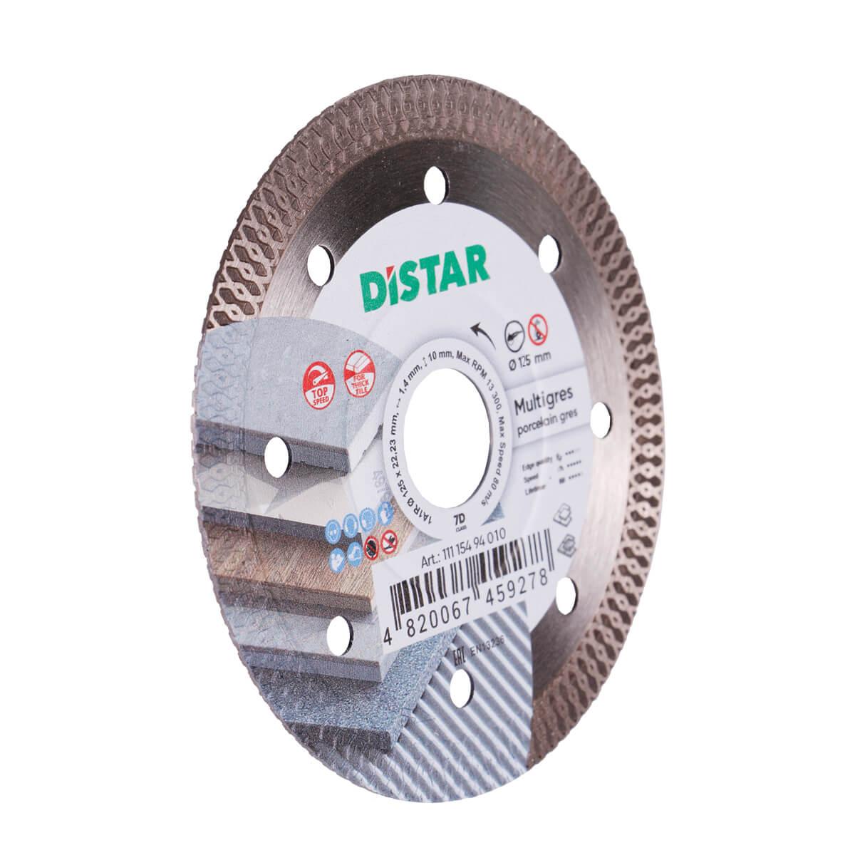 Диски алмазные DISTAR 1A1R MULTIGRES Диск алмазный 125x1,6/1,0x10x22,23мм. 11115494010