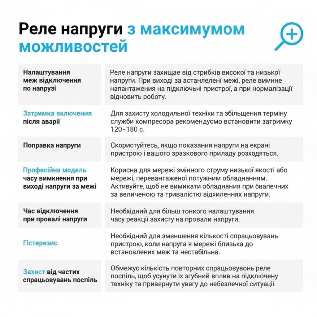 Реле напряжения ZUBR Реле напруги D2-32
