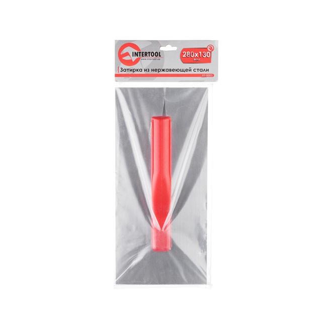 Тёрки INTERTOOL Тёрка из нерж. стали 130*280 без зубьев KT-0003