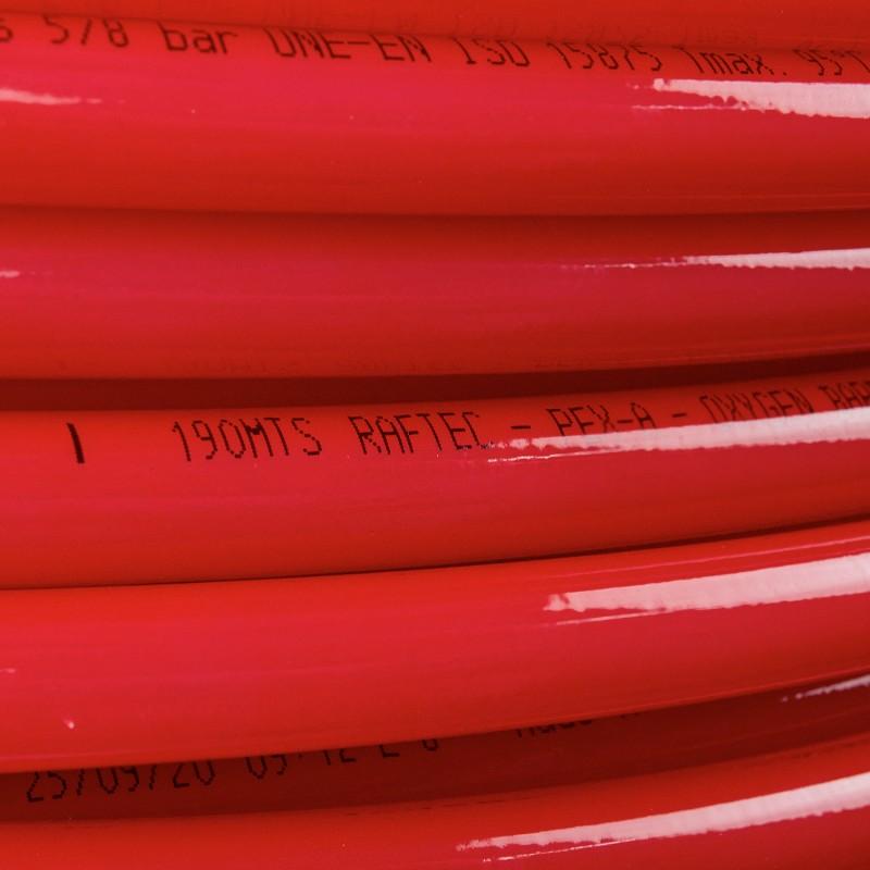 Труба для тёплого пола Raftec Труба теплый пол PEX-A 16x2.0 mm. RED EVOH RPXA16600