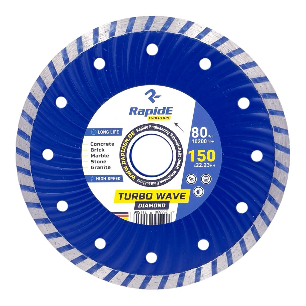 Диски алмазні RAPIDE TURBO WAVE Диск алмазний Ø150*22,2мм. R1150 RAHФ-00000537