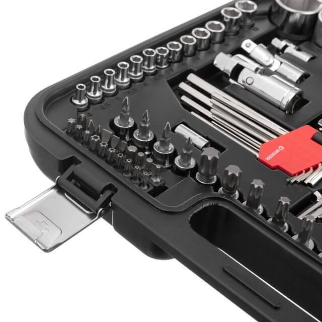Наборы инструментов INTERTOOL STORM Набор инструментов 1/2 & 3/8 & 1/4, 126 ед., Cr-V ET-8126