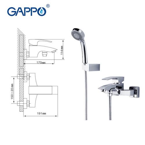 Смесители для ванной GAPPO G3007 (JACOB) Смеситель для ванной