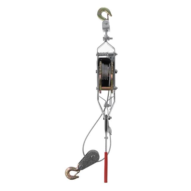 Лебідки INTERTOOL Лебідка важільна тягове зусилля 4т, трос 2.50м * 5.5мм, робоча довжина троса 1.20м GT1444