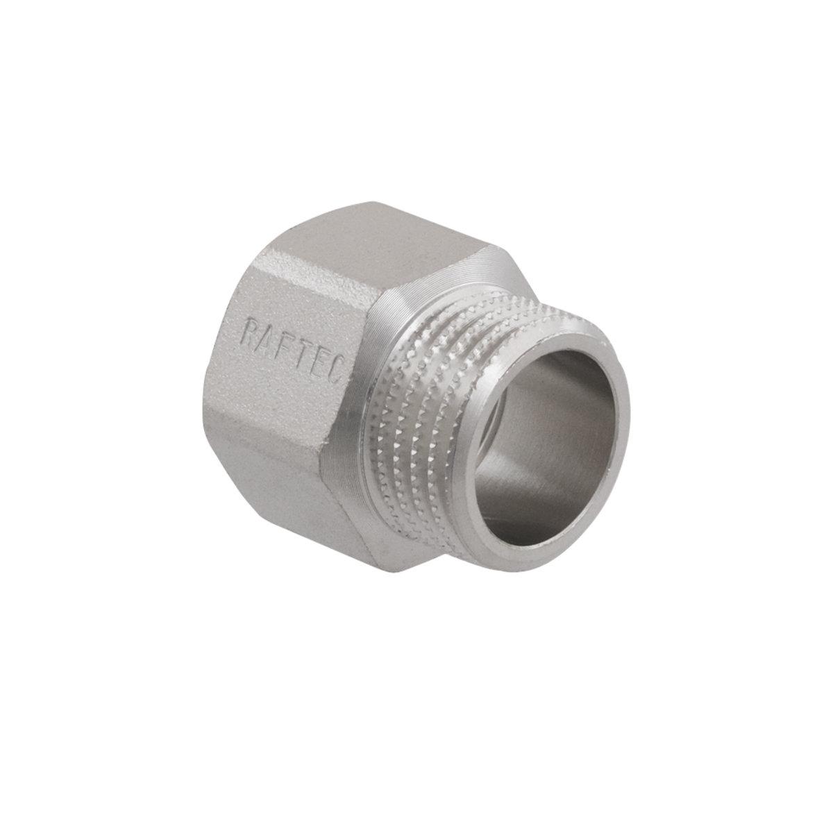 Фитинги резьбовые никелированные Nickel Raftec Удлинитель никел. PN40 1/2 15 мм.
