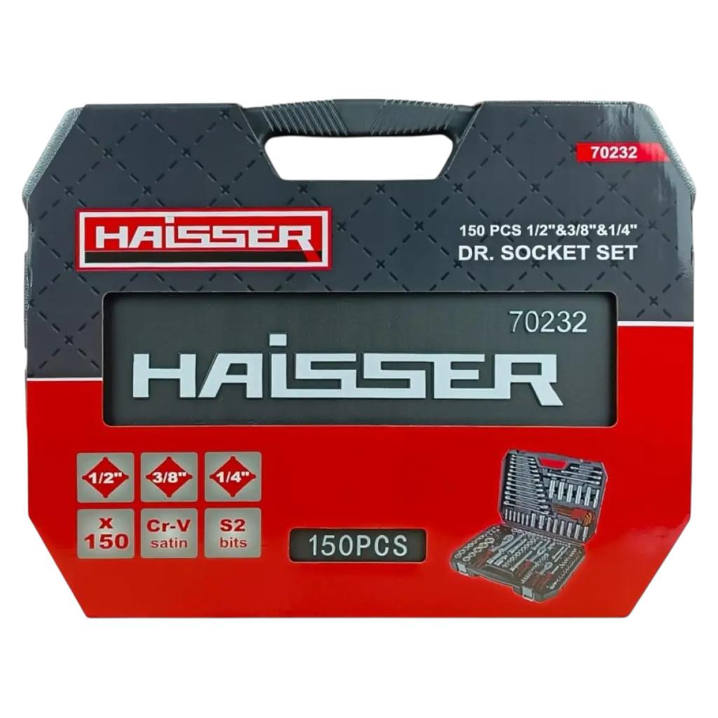 Наборы инструментов Haisser Набір інструментів професійний 1/2 & 3/8 & 1/4 150од. Cr-V 70232
