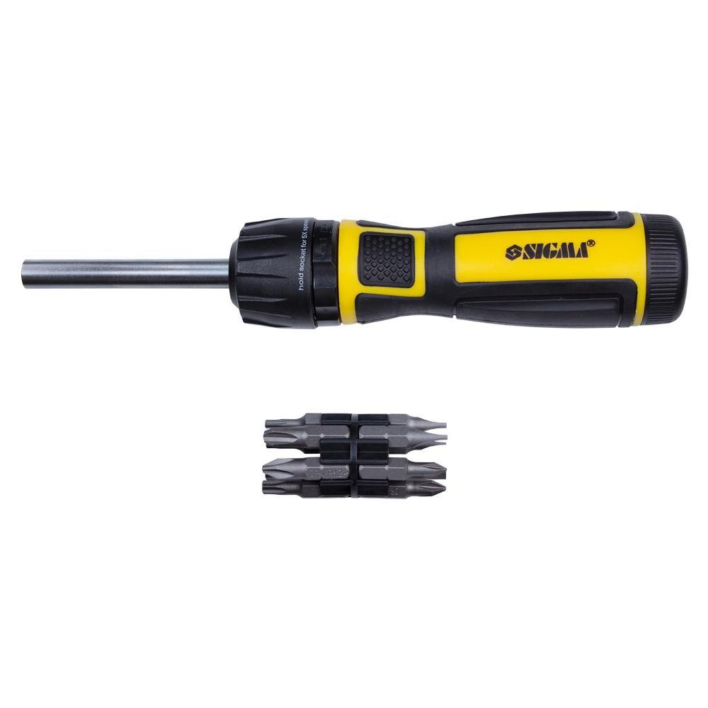 Отвёртки SIGMA Викрутка з реверсом високошвидкісна + біти 12шт CrV Mega 4009821