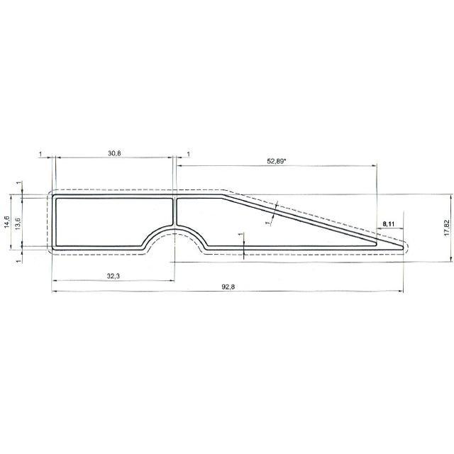 Правила INTERTOOL Правило трапециевидное 1,5м. MT-2215
