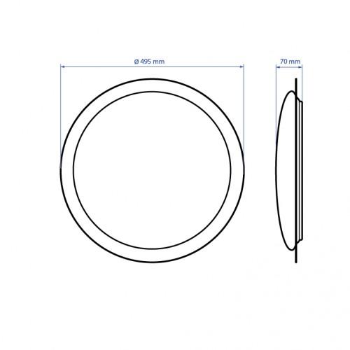 Smart-светильники Feron SMART-Светильник 72W, 5400Lm, 3000-6000K 500*100мм. ART AL6040