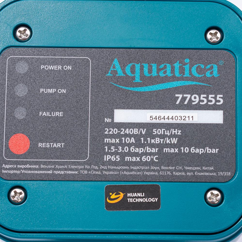 Автоматика  AQUATICA Контролер тиску електронний 1.1кВт Ø1 779555