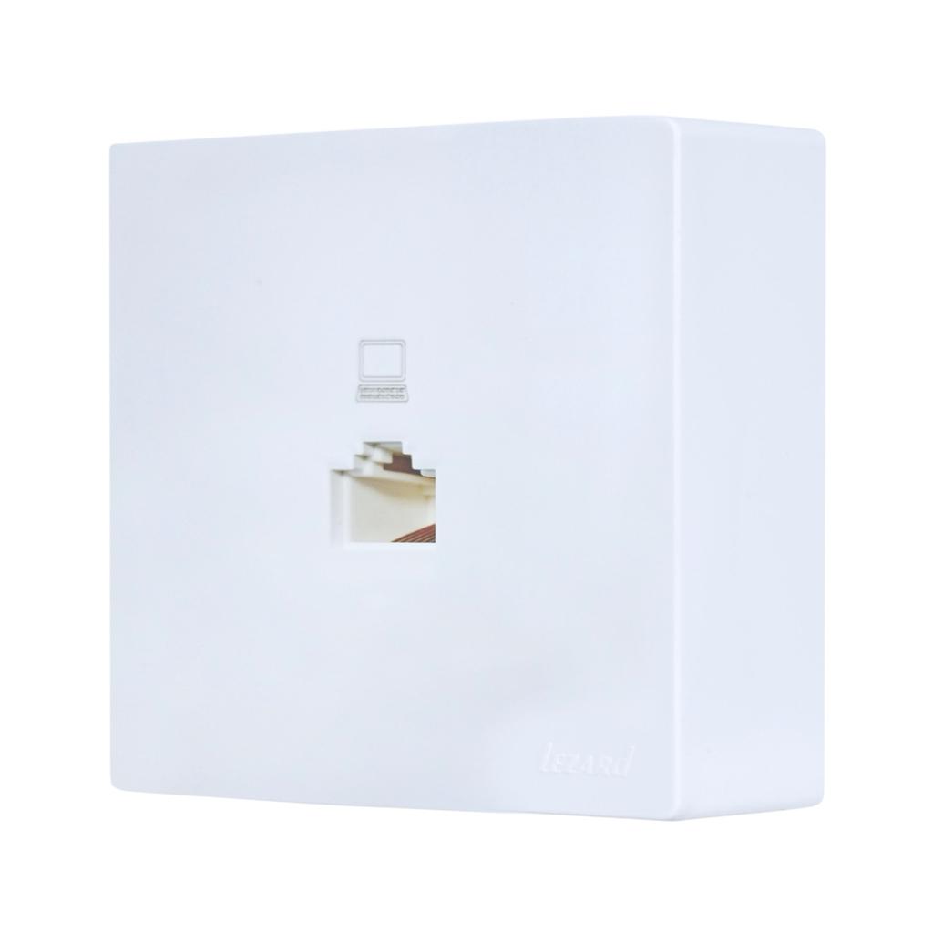 LETO (белая) Lezard LETO Розетка наружная компьютерная RJ45 5e (белая) 752-0200-139