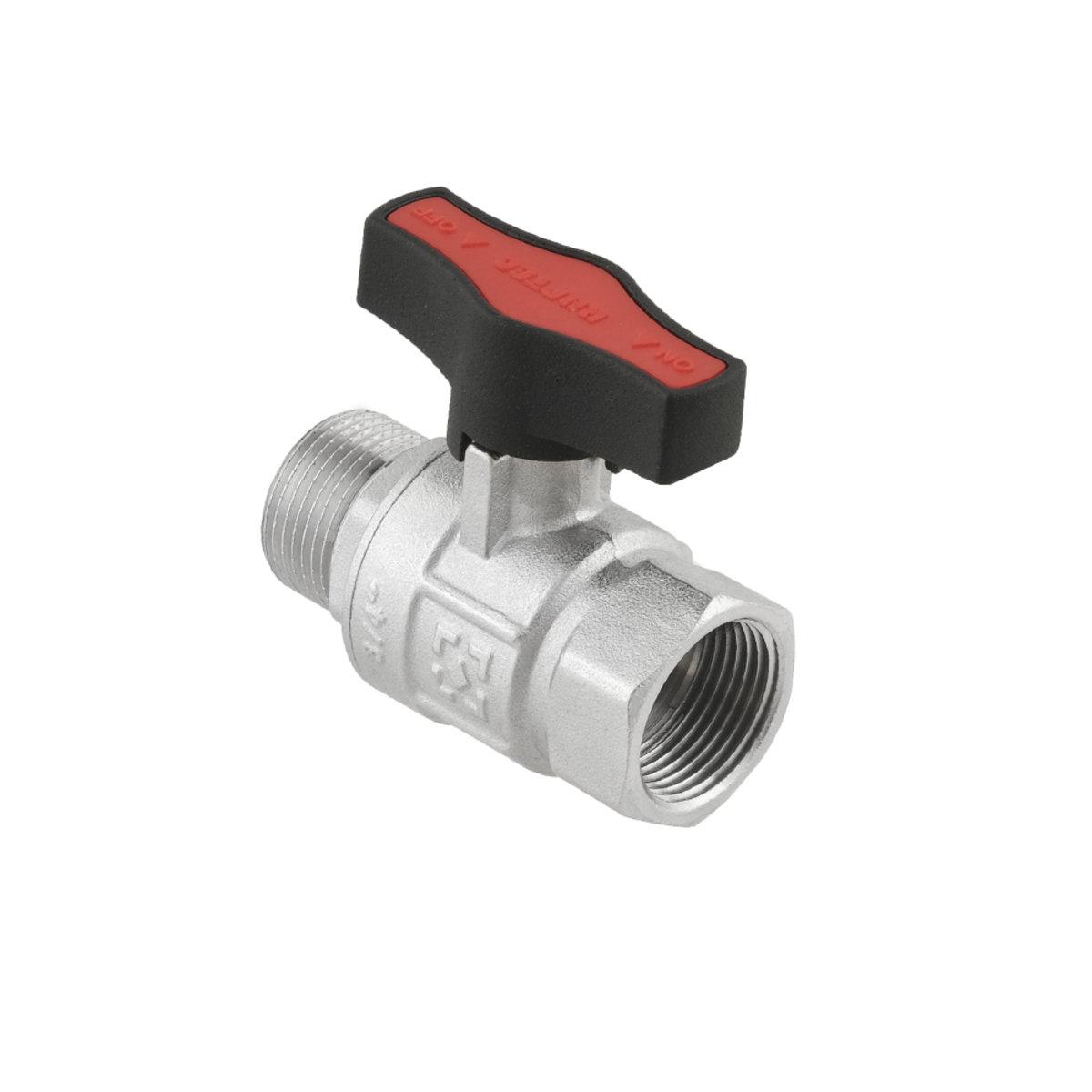 Краны серии Gold Raftec GOLD Кран шаровой DN20 PN50 (3/4) В/С черная бабочка GRDV02