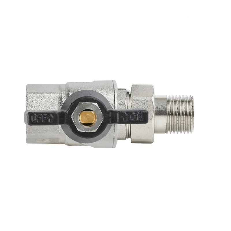Краны серии Black Raftec BLACK Кран прямой шаровой с американкой DN25(1) чм DRBS3