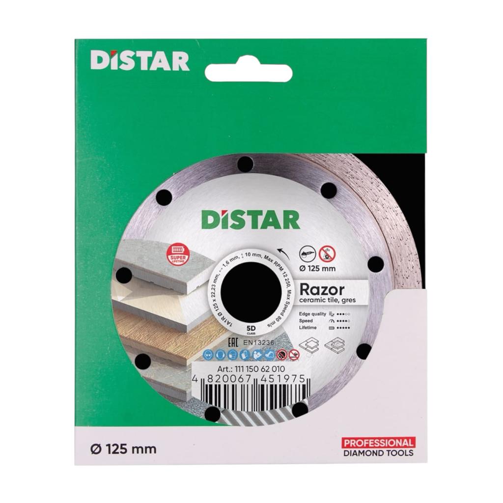 Диски алмазні DISTAR 1A1R Razor Диск алмазний 125x1,6x10x22,23 11115062010