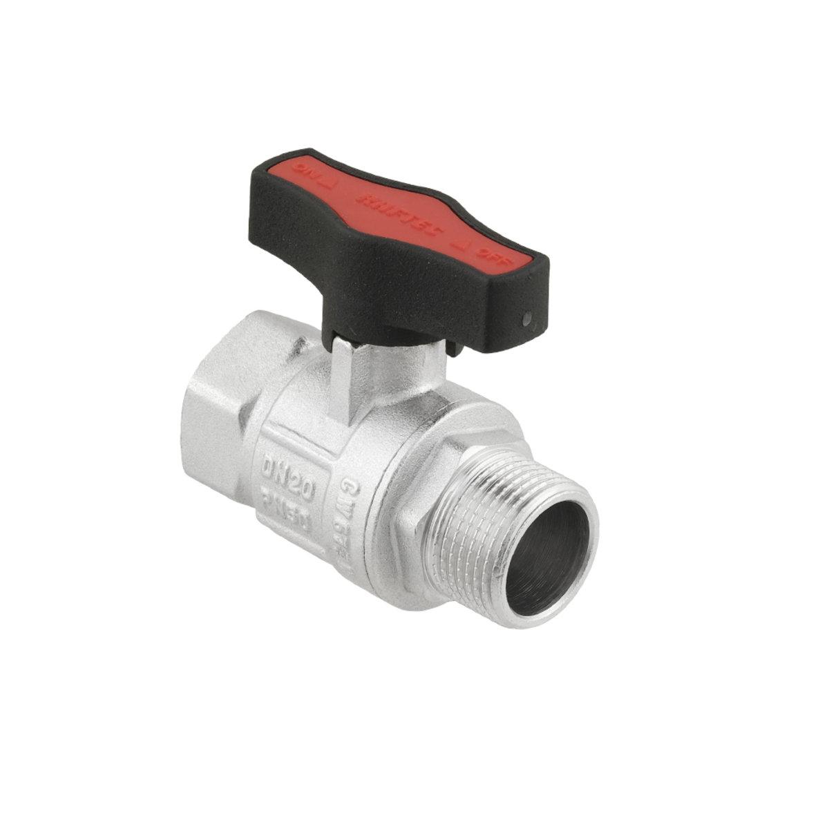Краны серии Gold Raftec GOLD Кран шаровой DN20 PN50 (3/4) В/С черная бабочка GRDV02