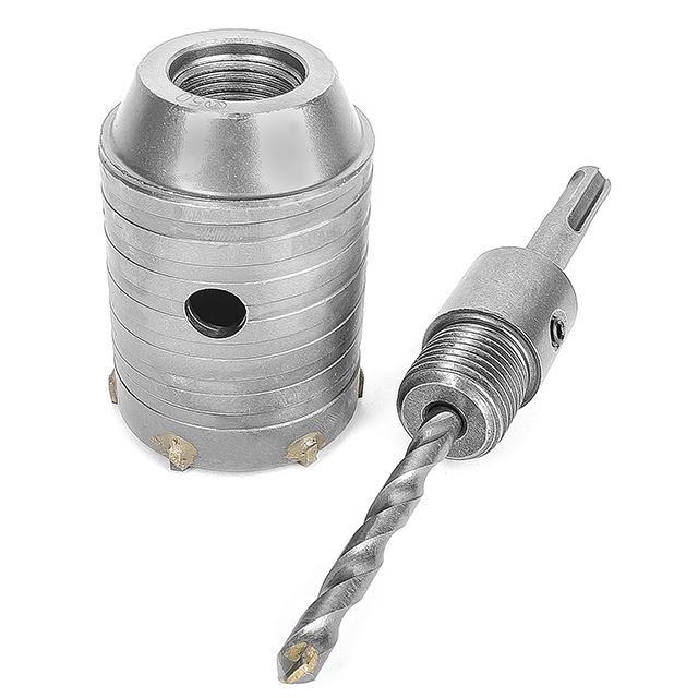 Коронки по бетону INTERTOOL Коронка по бетону 50мм + Переходник SDS Plus 100мм SD-7050