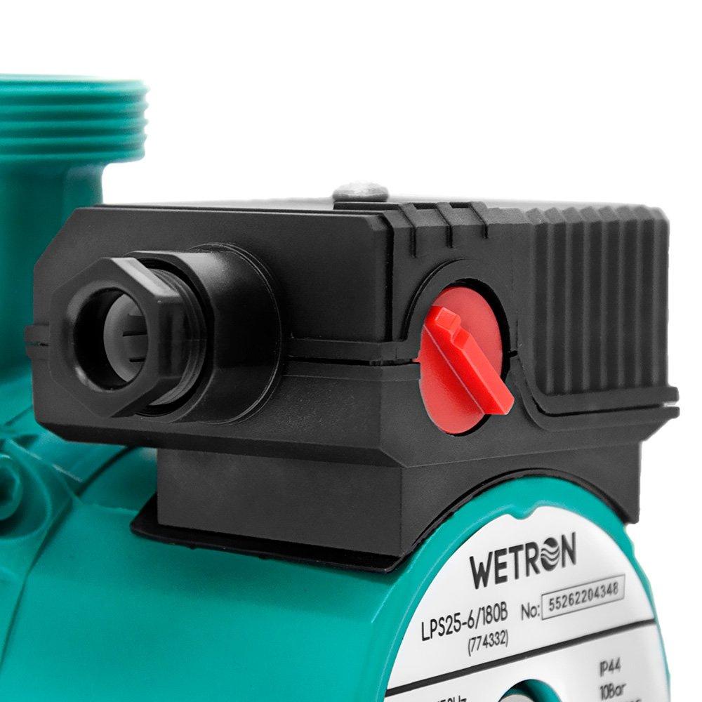 ЦИРКУЛЯЦИОННЫЕ НАСОСЫ WETRON Насос циркуляционный 100Вт Hmax 6м Qmax 50л/мин Ø1 1/2 180мм Ø1 774332