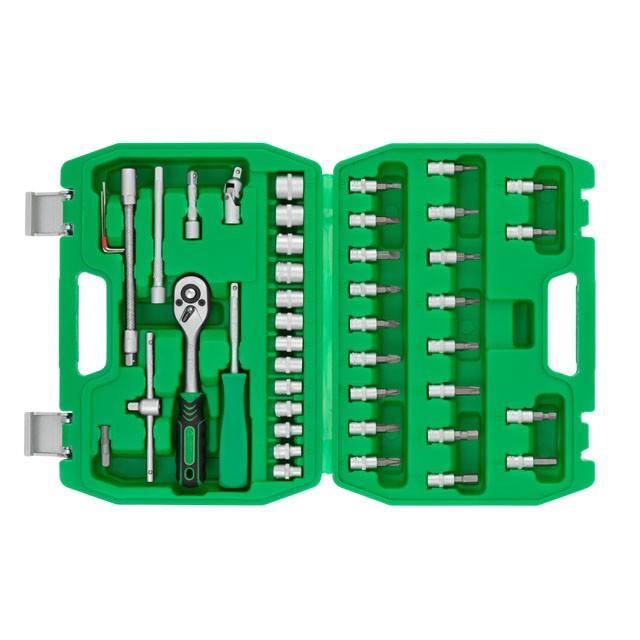 Наборы инструментов INTERTOOL Набор инструментов 1/4  (46ед.) ET-6046