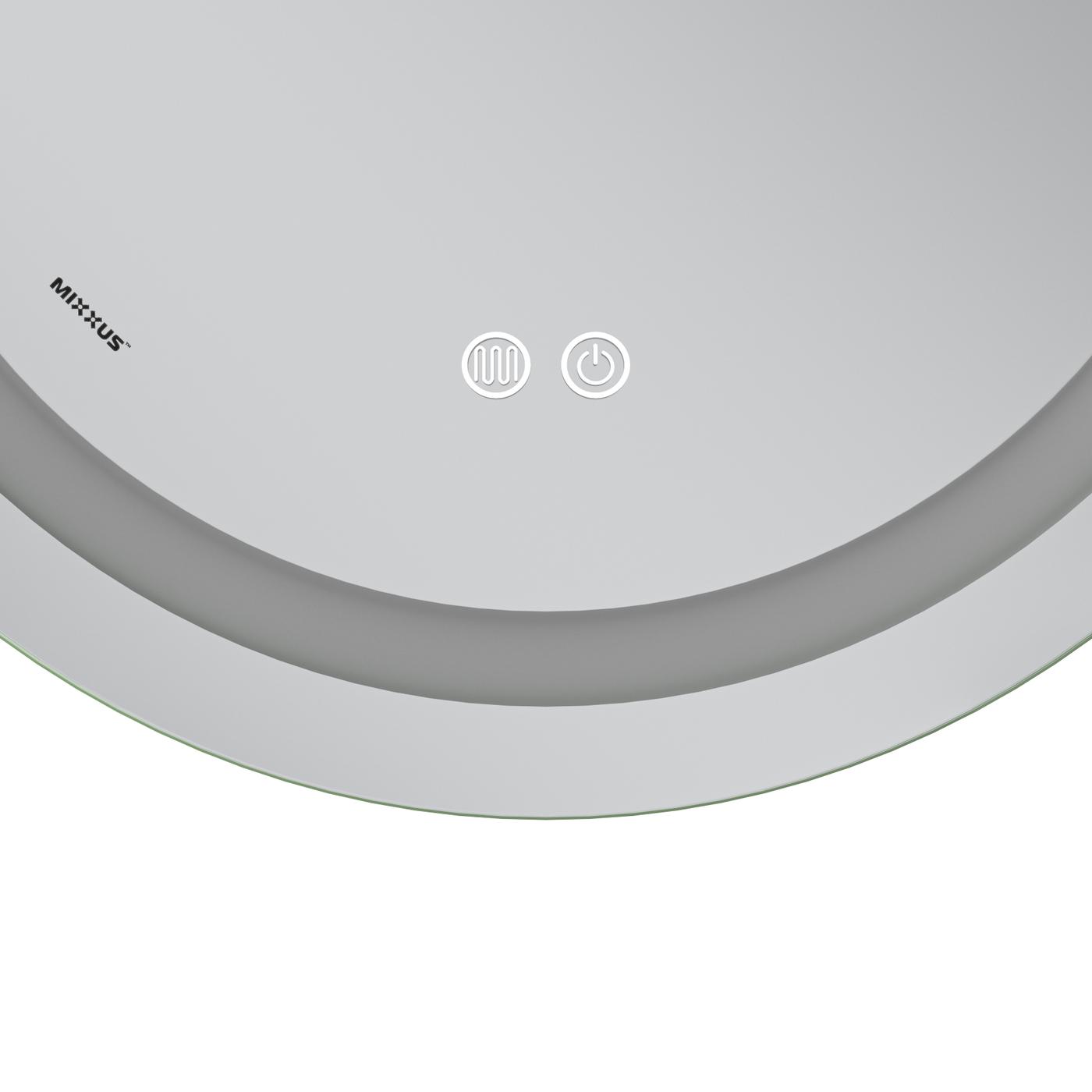 Зеркала с подсветкой MIXXUS Premium ELLIPSE MV05-80x60-REVERSE Дзеркало (LED Touch, Anti-fog, димер (3-6,5kK)) (MP6642)