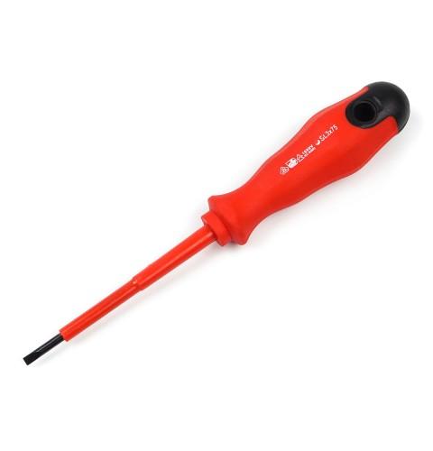 Отвёртки POLAX Отвёртка диэлектр. шлиц. SL6*125мм. 51-028