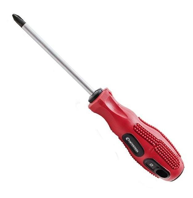 Отвёртки INTERTOOL Отвёртка крестовая PH1*200мм. VT-3140