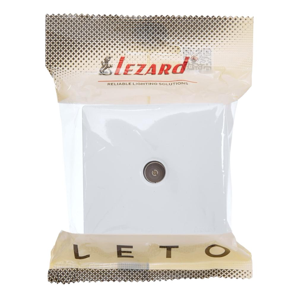 LETO (белая) Lezard LETO Розетка наружная TV проходная универсальная (белая) 752-0200-129