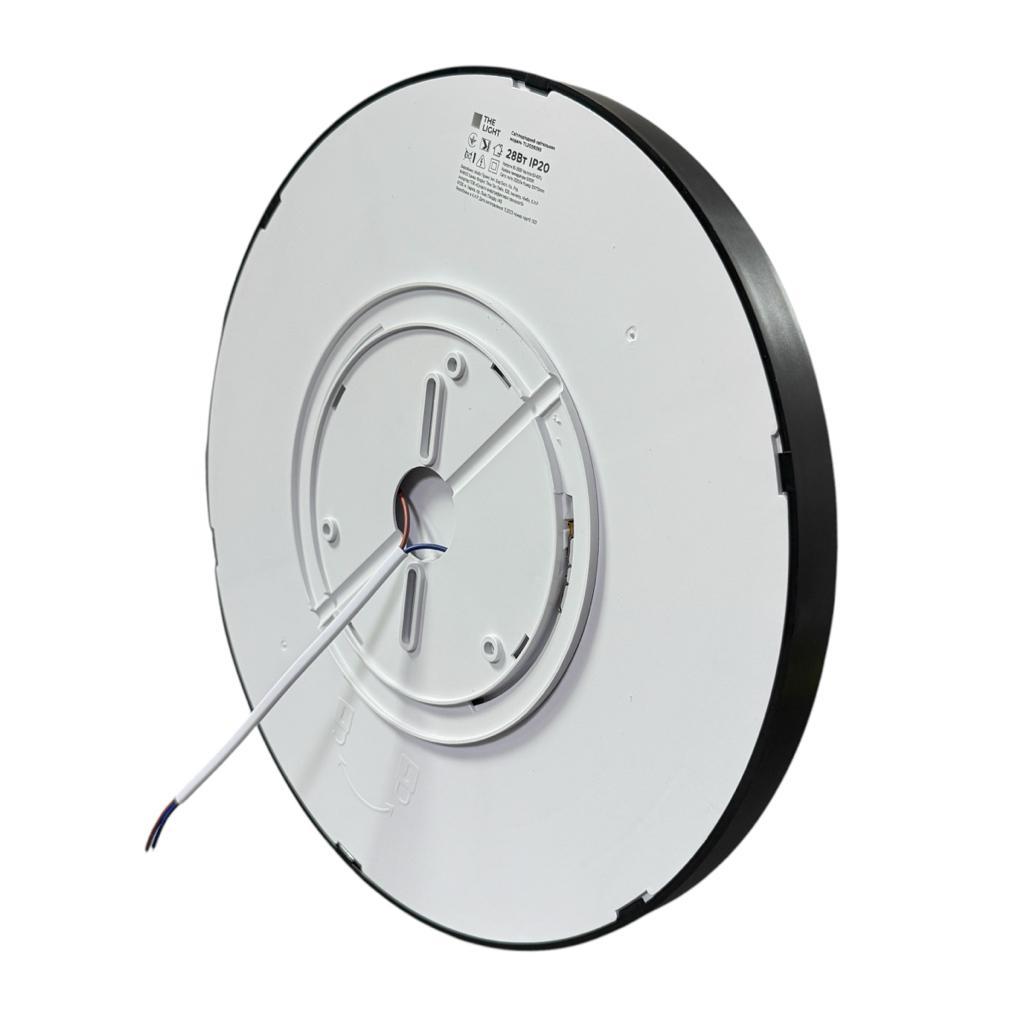 LED-Світильники (накладні) The Light LED-Светильник накладний 28W 5000K 2520Lm (коло) ЧОРНИЙ TL2029285