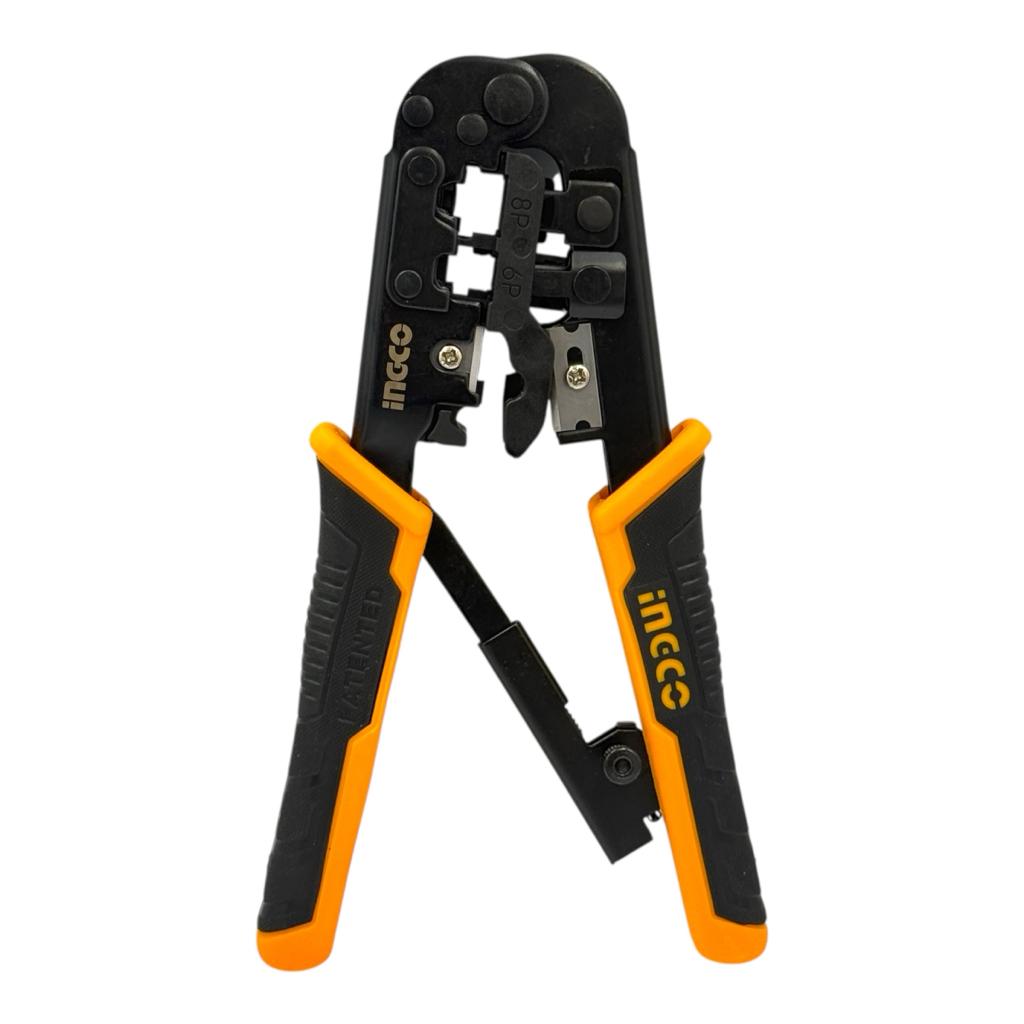Кліщі INGCO HMPCN2468R Кліщі для обтиску телекомунікаційних конекторів 4P, 6P, 8P