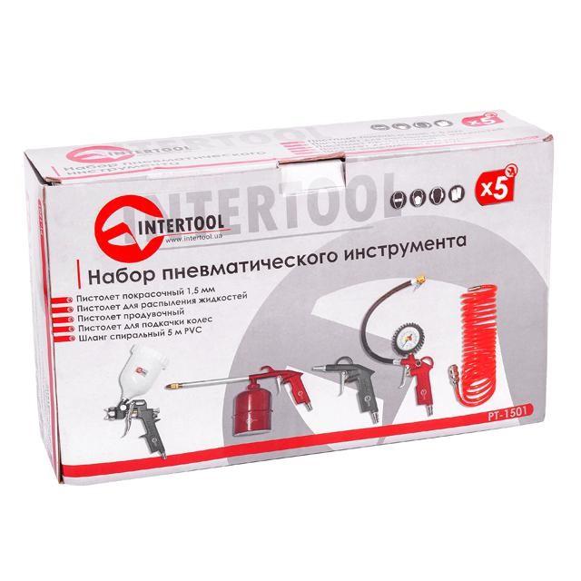 Наборы пневмоинструмента INTERTOOL Набор пневмоинструмента (5ед.) PT-1501