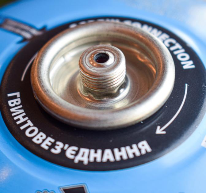 Газовые балоны (туристические) VIROK Газовый баллон с резьбой 500гр./870ml. 44V155