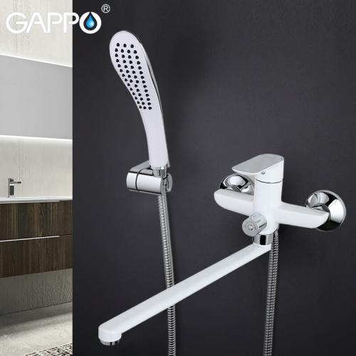Змішувачі для ванної GAPPO G2248 (NOAR) Змішувач для ванни (білий хром)