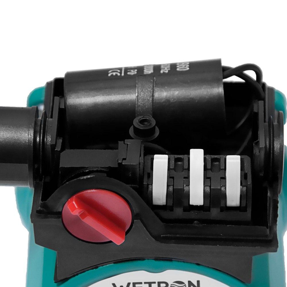 ЦИРКУЛЯЦИОННЫЕ НАСОСЫ WETRON Насос циркуляционный 100Вт Hmax 6м Qmax 50л/мин Ø1 1/2 180мм Ø1 774332