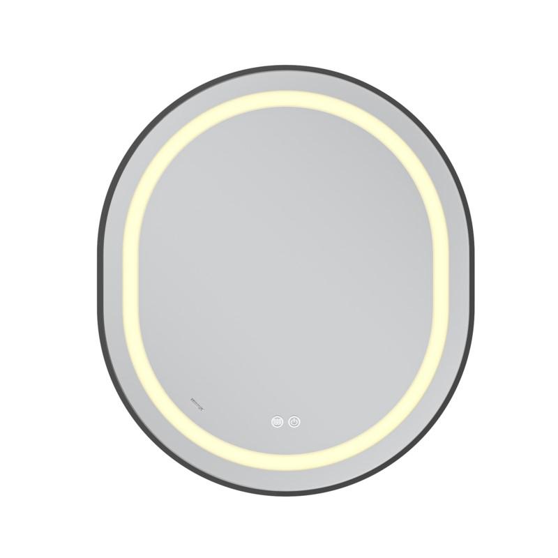 Зеркала с подсветкой MIXXUS Premium ELLIPSE MV05-80x70-REVERSE BLACK Дзеркало (LED Touch, Anti-fog, димер (3-6,5kK)) (MP6646)