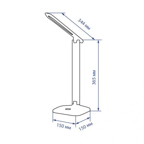 Настольные LED-лампы Feron Настольная LED-лампа 9W 3000-6500K 450Lm (ЧЕРНАЯ) DE1733