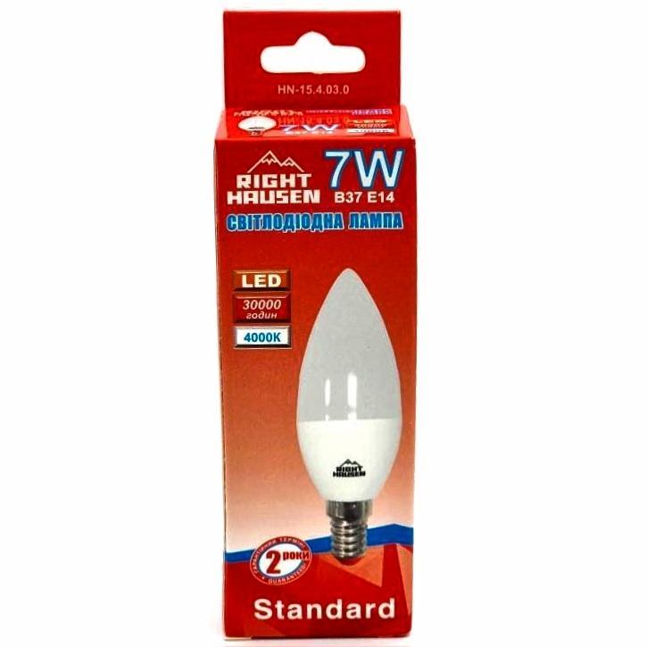 LED-Лампы RightHausen LED-Лампа свеча 7W E14 4000K HN-154030