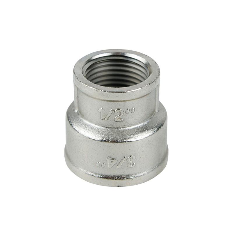 Фитинги резьбовые никелированные Nickel Raftec Муфта переходная 25х20 (1-3/4) ВВ никель MP0302