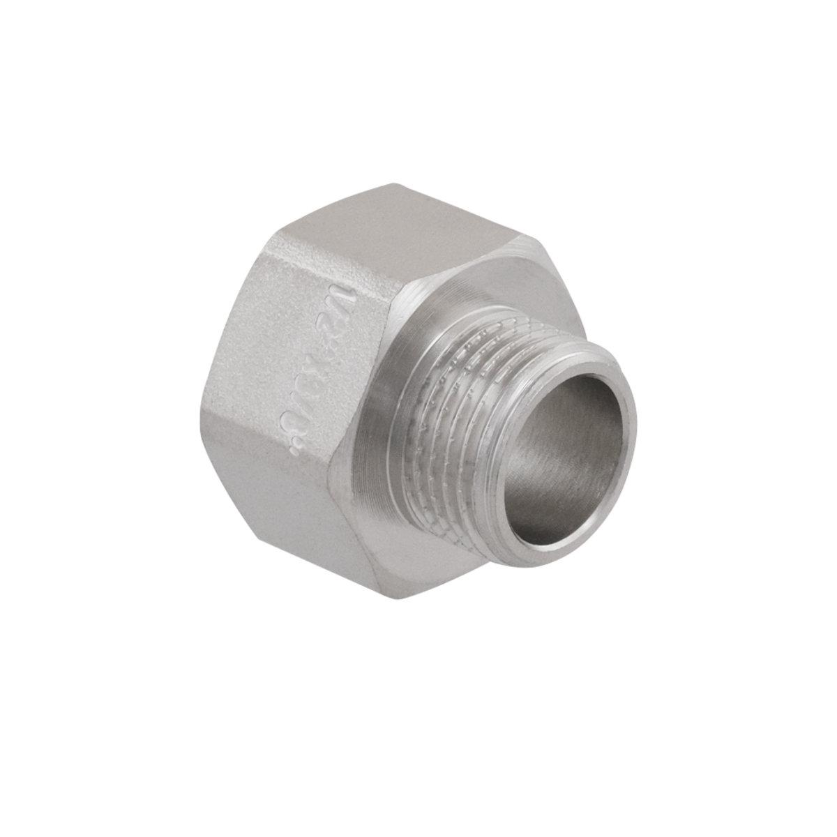 Фитинги резьбовые никелированные Nickel Raftec Переходник 15в*10с (1/2В-3/8С) никель P01005