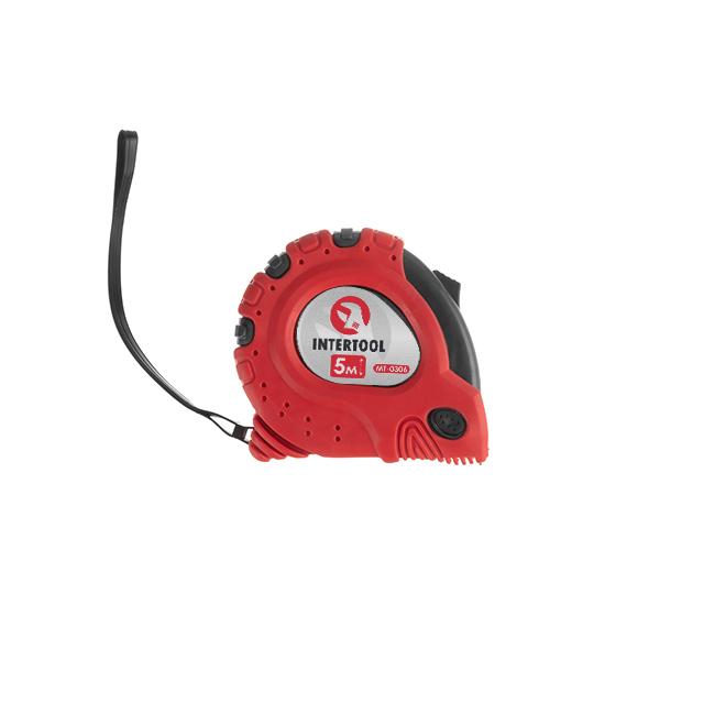Рулетки INTERTOOL Рулетка с металлическим полотном 5м*25мм Супер Магнит MT-0306
