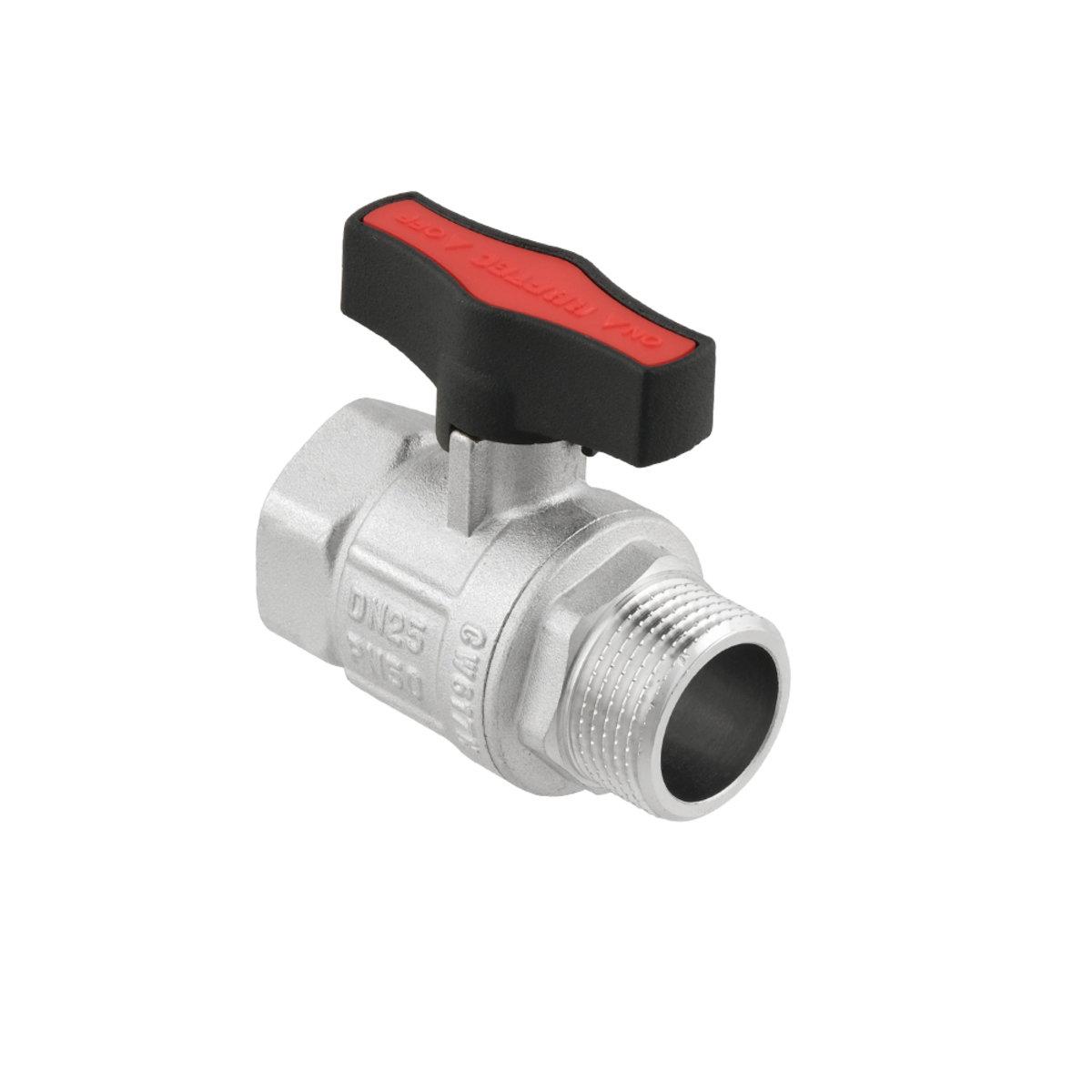 Краны серии Gold Raftec GOLD Кран шаровый DN25 PN50 (1) В/С черная бабочка GRDV03