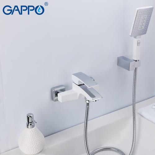 Змішувачі для ванної GAPPO G3007-7 (JACOB) Змішувач для ванни (білий хром)