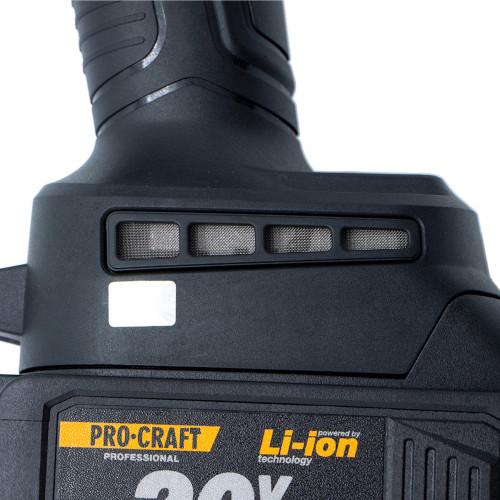 УШМ (аккумуляторные) PROCRAFT КШМ акум. бесщеточная 4A/h 20V (с 2 АКБ и зар. усл.) PGA20