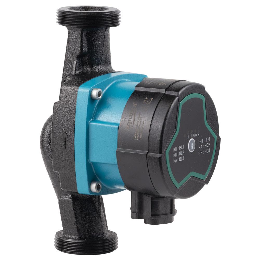 ЦИРКУЛЯЦІЙНІ НАСОСИ AQUATICA GPA25-6/180 III Насос циркуляційний енергозберігаючий 5-39Вт Hmax 6м Qmax 53л/хв ØØ1½ 180мм + гайки Ø1 774053