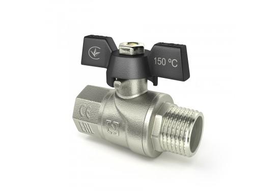 Крани серії Black Raftec BLACK Кран кульовий DN20 (3/4) В/З чорний метелик DRB21