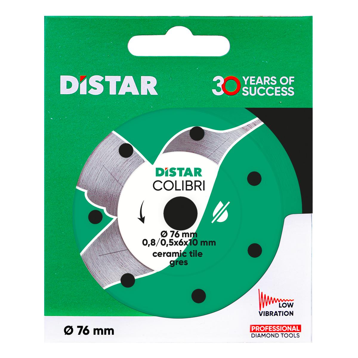 Диски алмазные DISTAR Colibri Диск алмазный 76x0,8мм. 11139053029