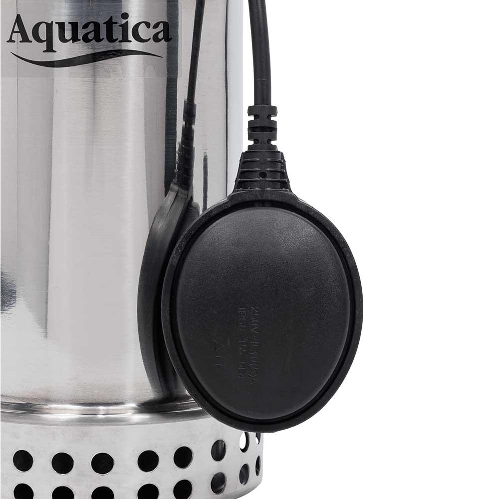 ДРЕНАЖНІ НАСОСИ AQUATICA Насос дренажний садовий 0.75кВт Hmax 8м Qmax 180л/хв (част. до 5мм, нерж) 773055