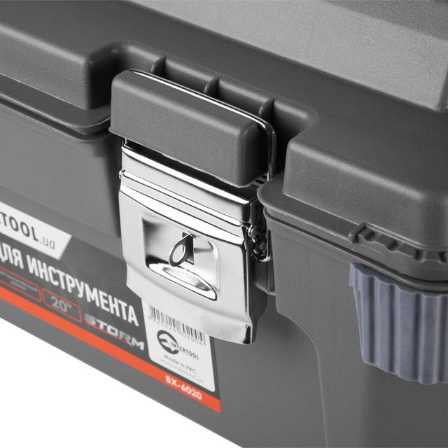 Ящики под инструмент INTERTOOL Ящик для инструментов с металлическими замками 20 500*275*265 мм BX-6020