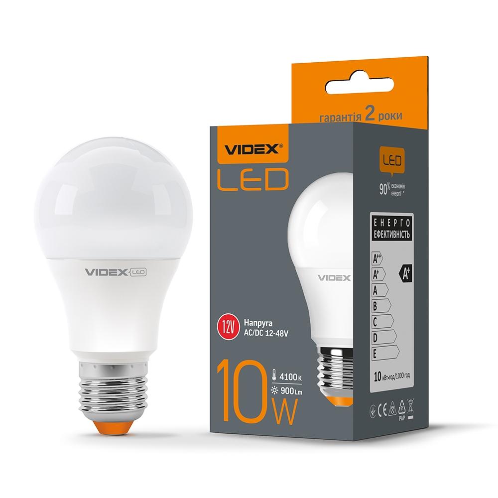 LED-Лампи VIDEX LED-Лампа 12-48V 10w 4000K E27 VL-A60e12V-10274