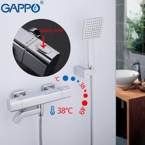 Смесители для ванной GAPPO G3291 Смеситель для ванной с термостатом лат. корп.